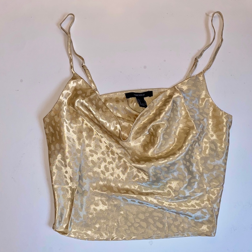 Champagne Cowl Neck Top